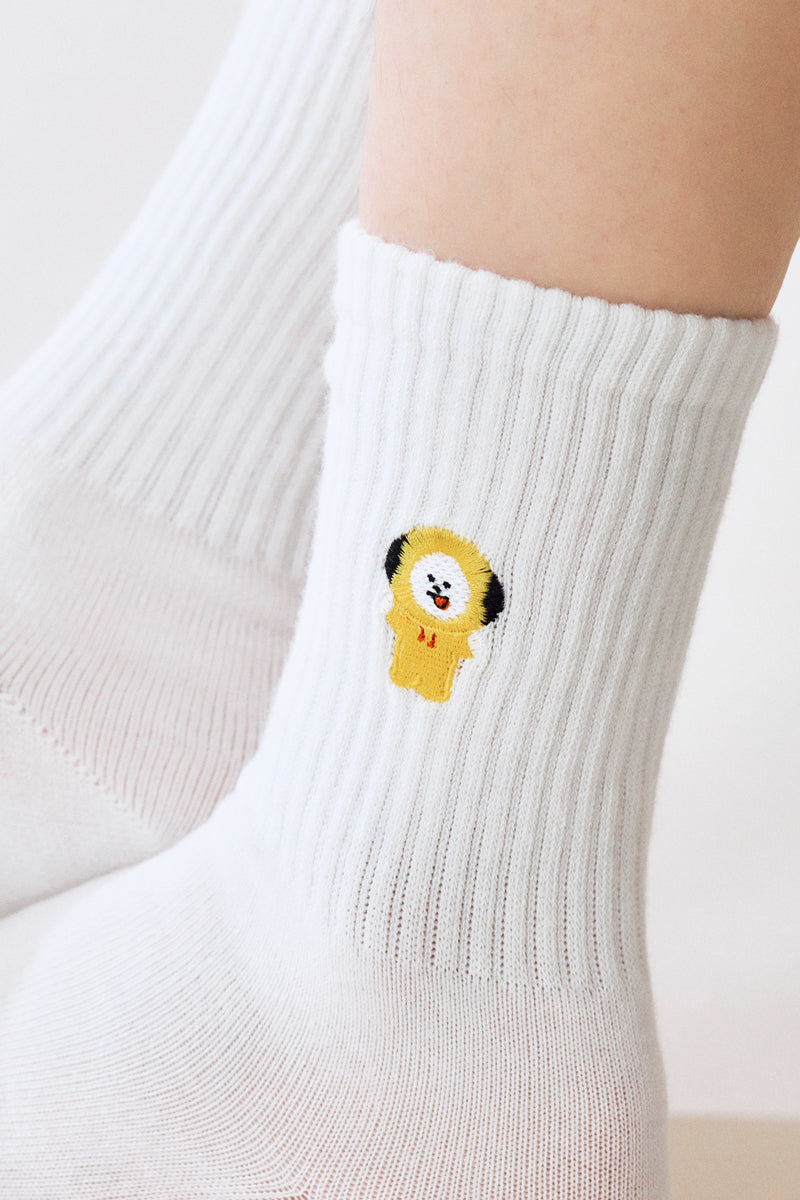 ベーシックデイリー刺繍ソックス CHIMMY