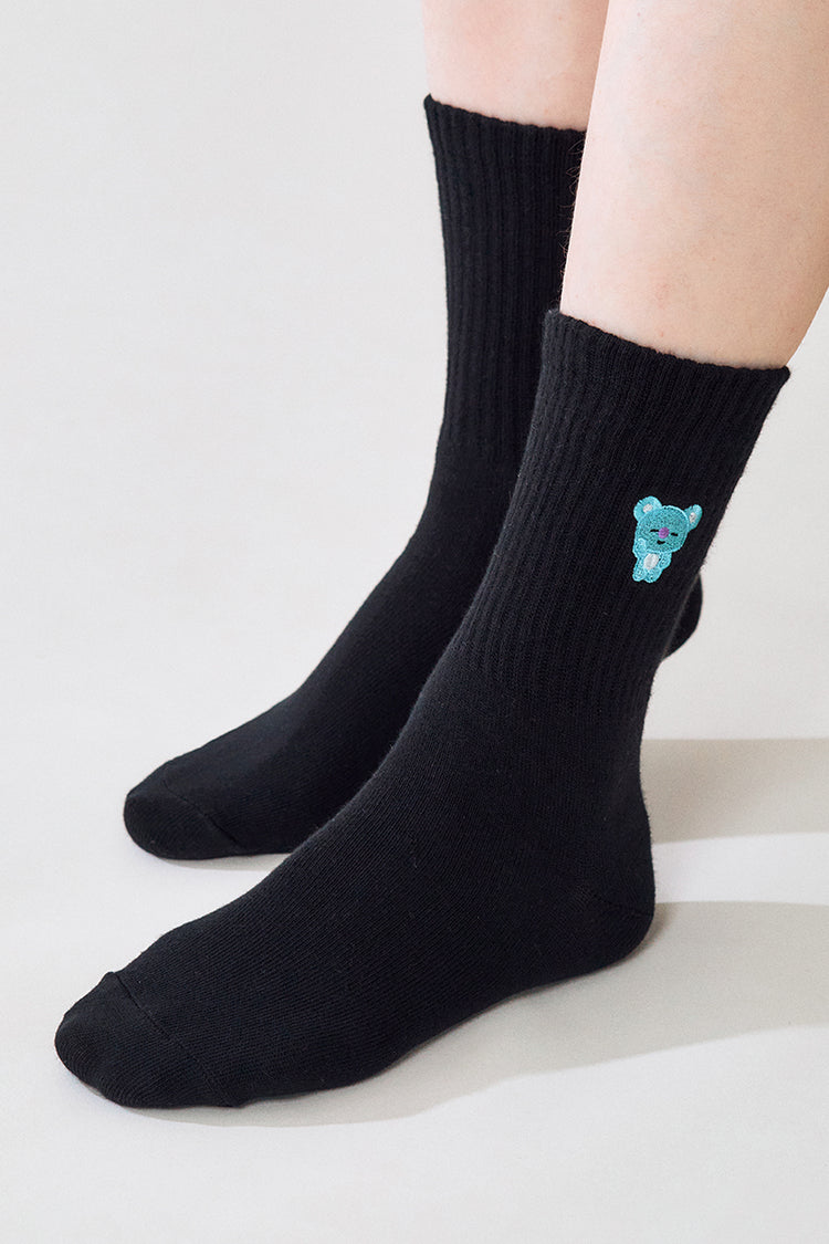 ベーシックデイリー刺繍ソックス KOYA