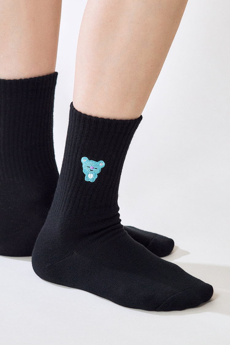 ベーシックデイリー刺繍ソックス KOYA