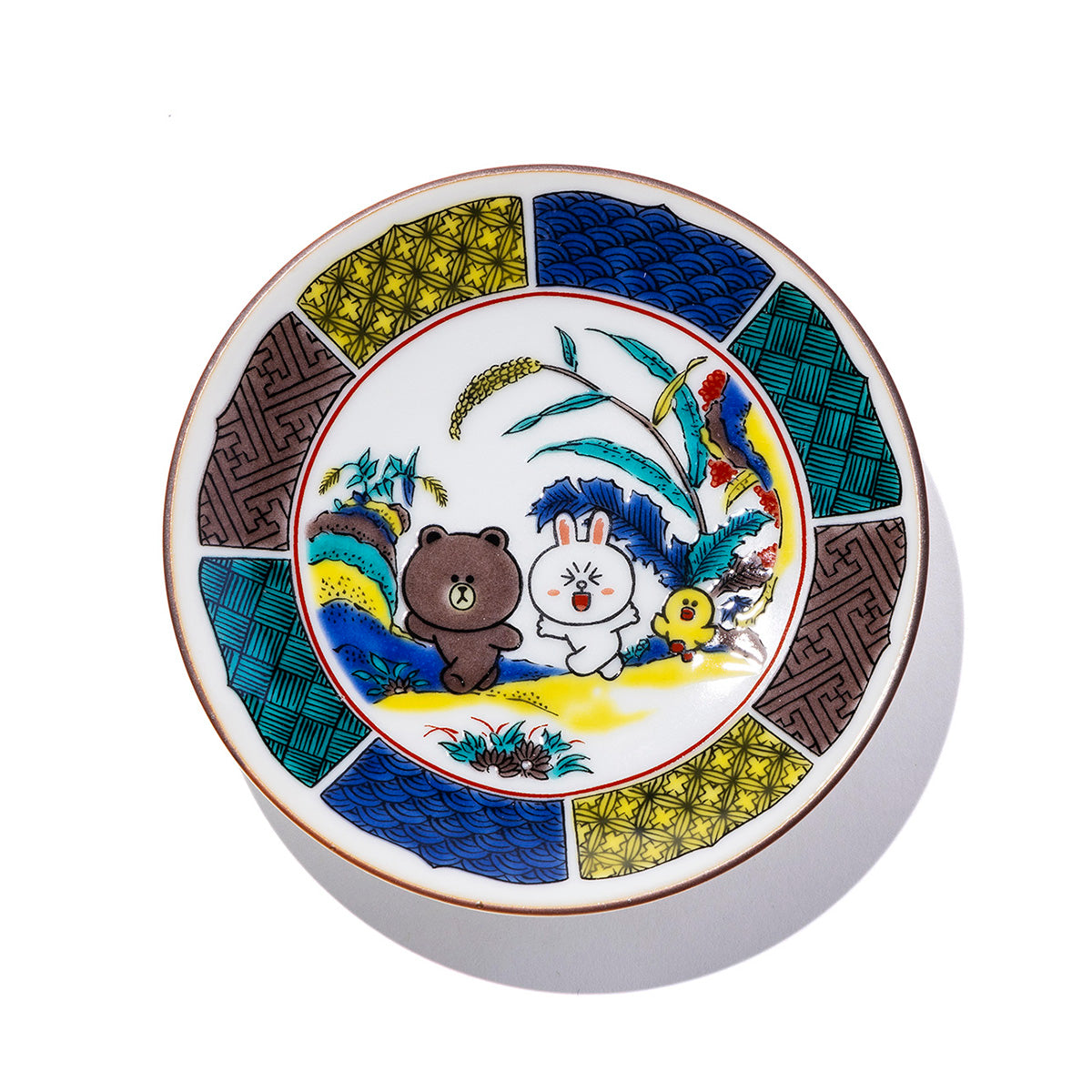 九谷焼 豆皿(古九谷) LINE FRIENDS