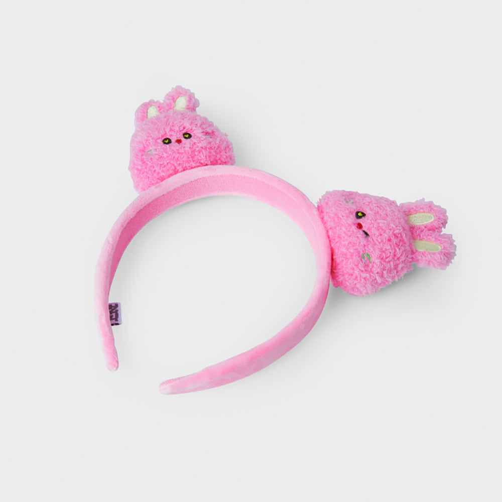 bunini ぬいぐるみヘアバンド (PINK)