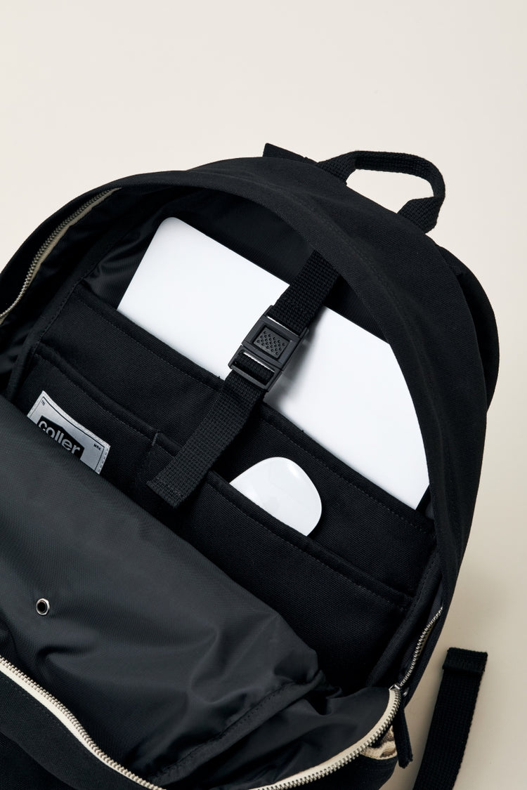 COLLER キャンバス ワンポケットバックパック シェードブラック