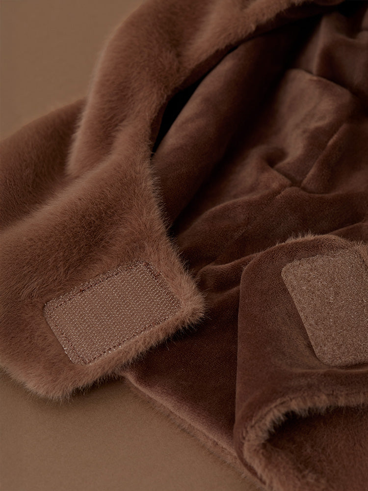 ふわもこぬいぐるみキャップ(HUG BROWN) ブラウン