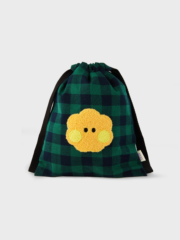 BT21 minini ベーシック チェック巾着 SHOOKY