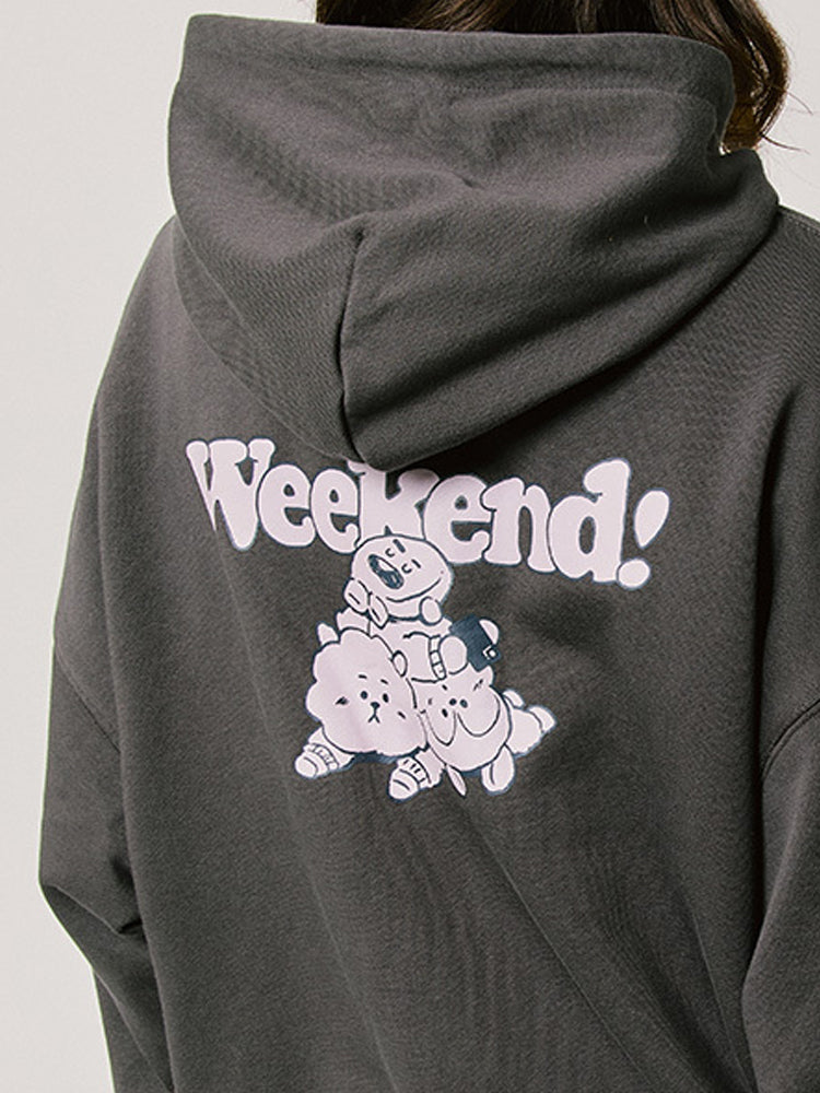 ベーシック ジップパーカー チャコール RJ/SHOOKY/MANG