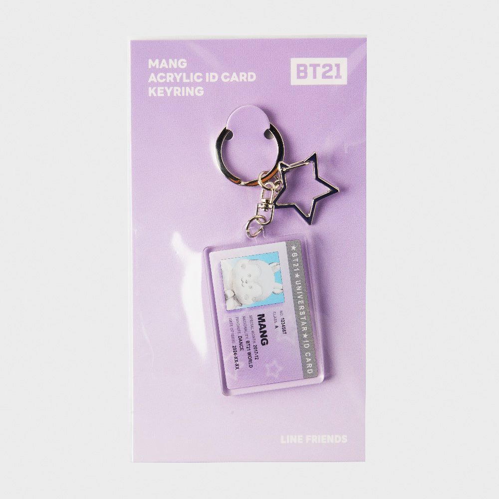 IDカード風アクリルキーリング(Shining) MANG