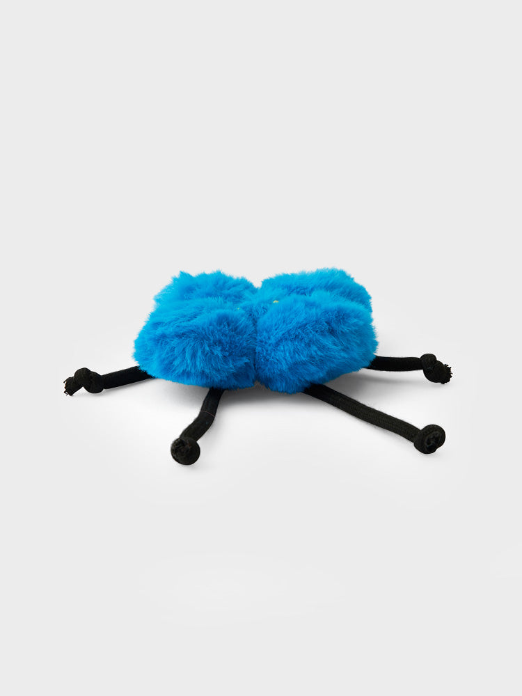 COLLER もふもふぬいぐるみキーリング ブルー