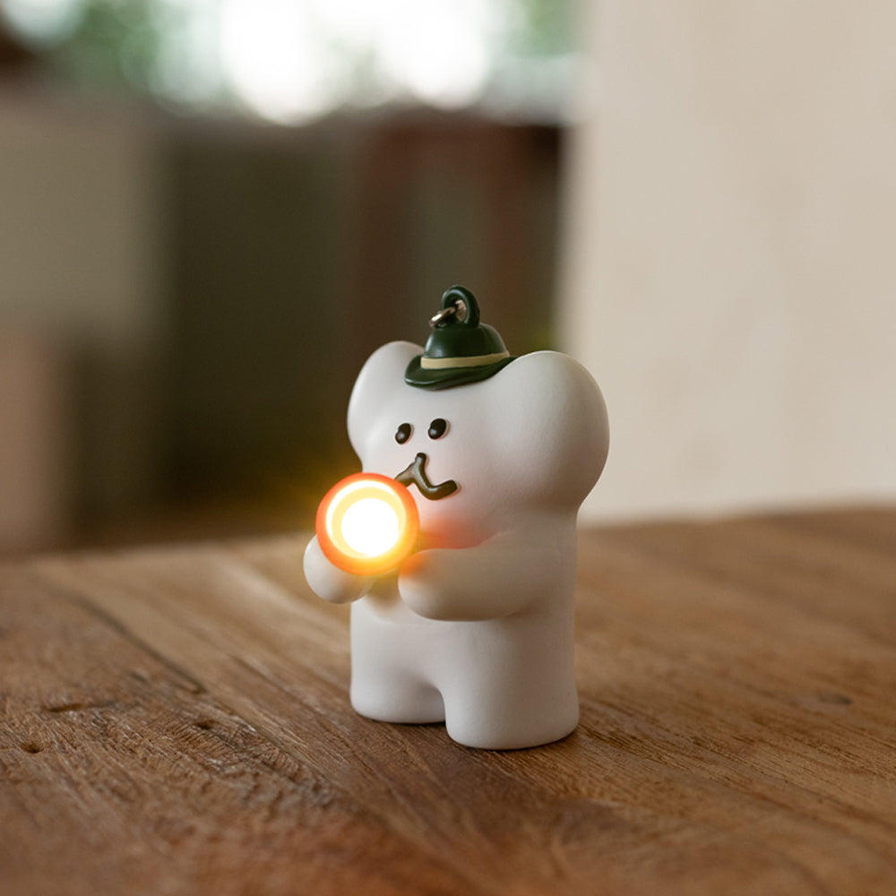 DINOTAENG フラッシュキーリング(in the Woods) ボボ