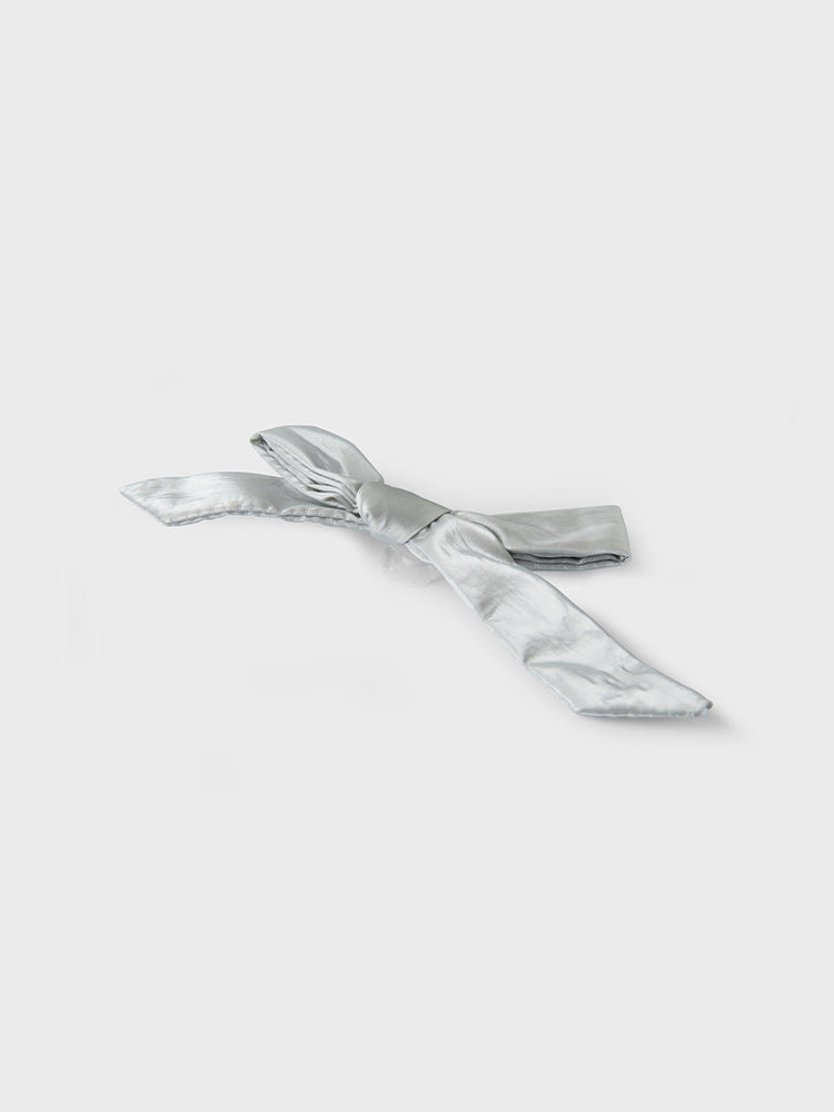 COLLER PADDED リボン スティコン パールグレー