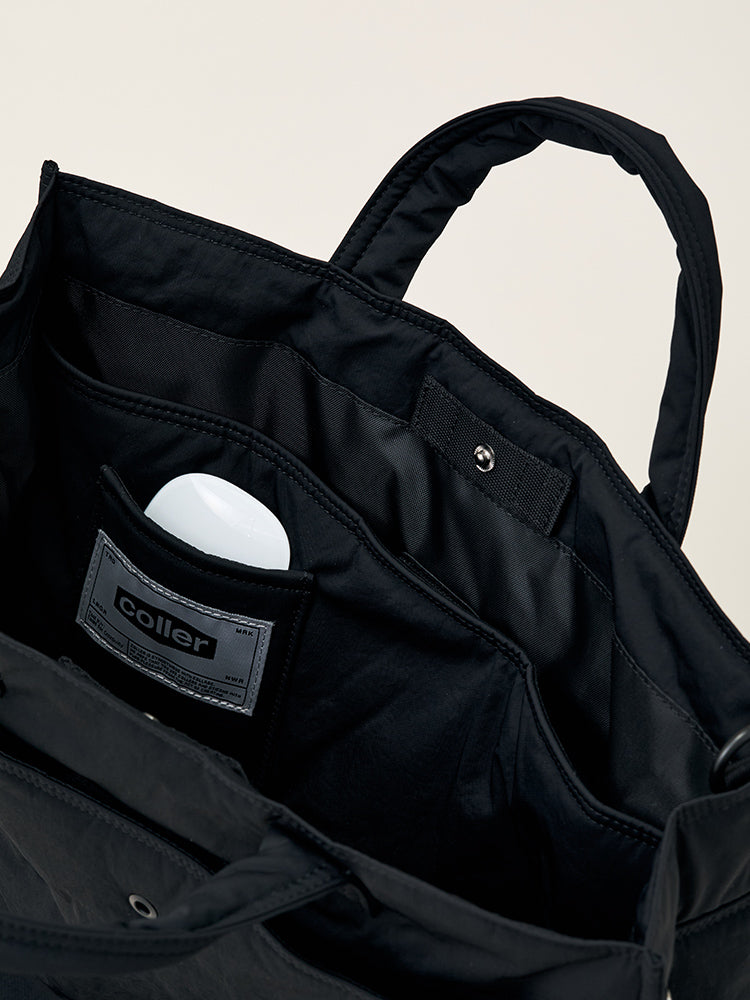 COLLER MILK ナイロントートバッグ ブラック