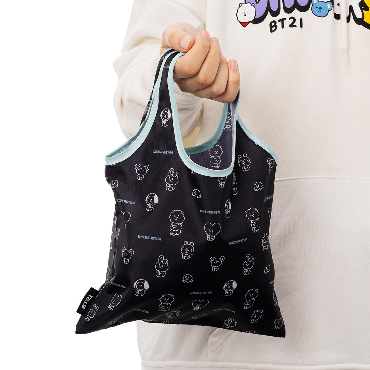 フラットエコバッグ(ブラック) BT21