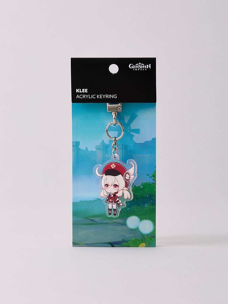 原神×LINE FRIENDS クレー ちびキャラ アクリルキーリング