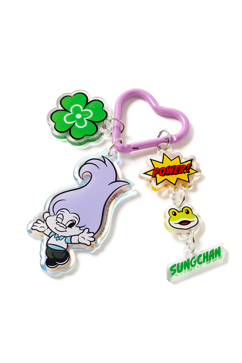 [RIIZE X Good Luck Trolls] ACRYLIC KEYRING (SUNGCHAN)
