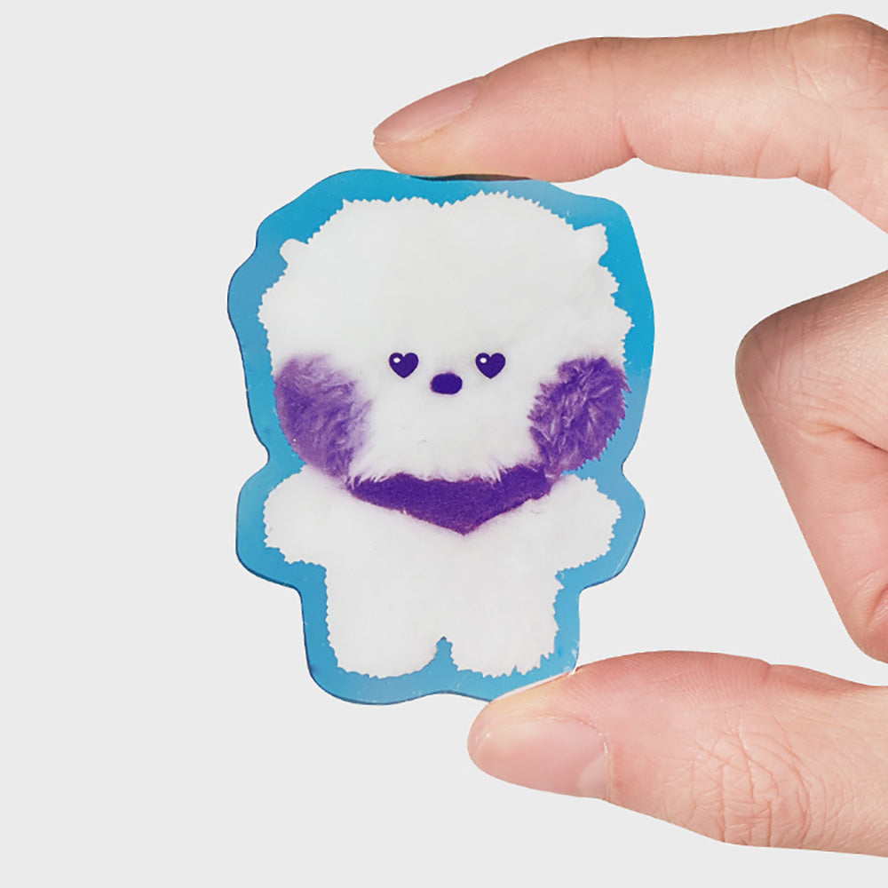 BT21 minini アクリルクリップ マグネット(パープル) RJ