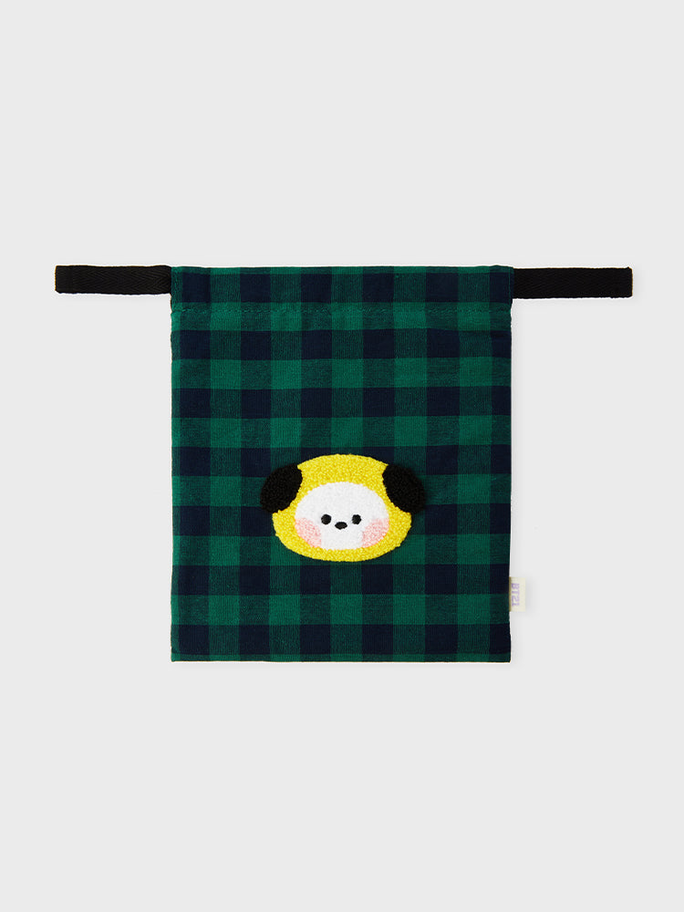 minini ベーシック チェック巾着 CHIMMY