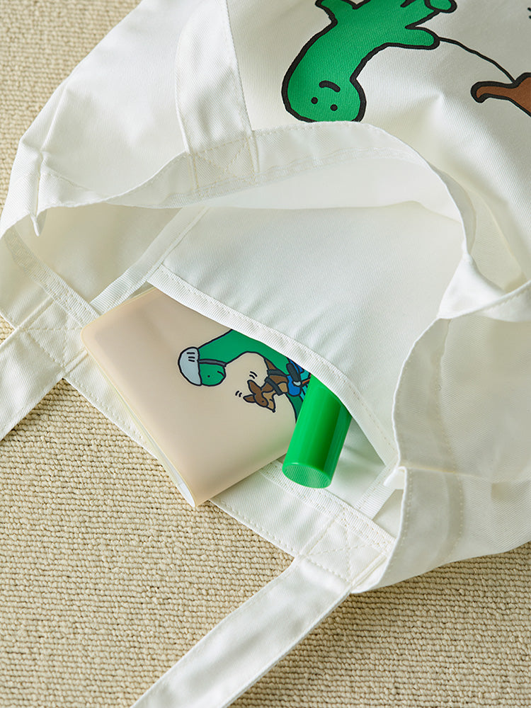 エコバッグ ホワイト(RUNAWAY) ブラキオ