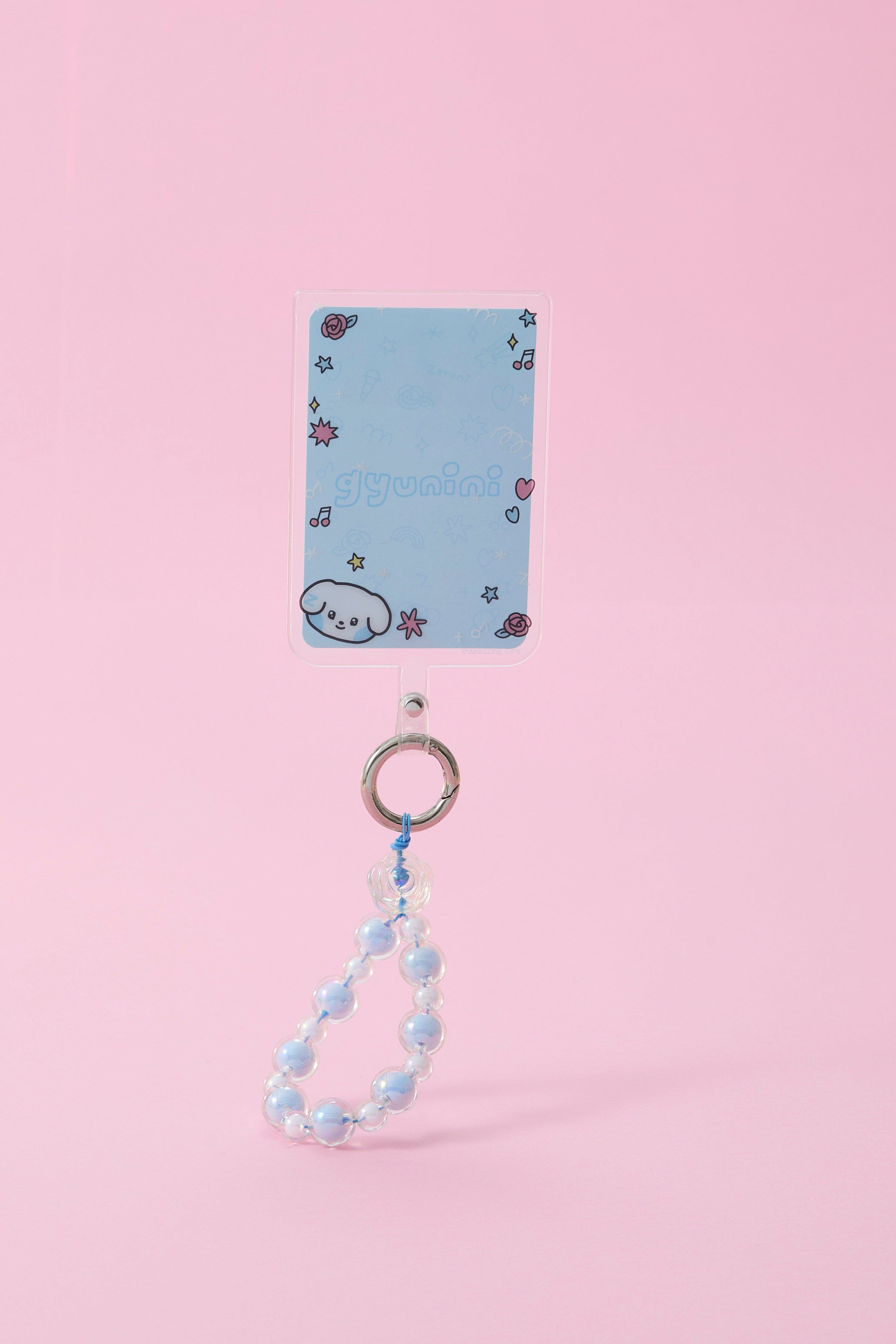 zeroni ビーズリング付 フォンタブ(BLUE PARADISE) gyunini