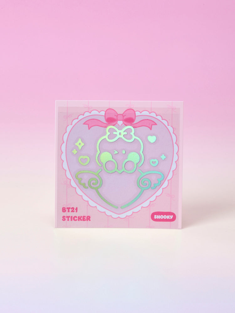 BT21 minini ホログラムステッカー(RIBBONED YOU) SHOOKY