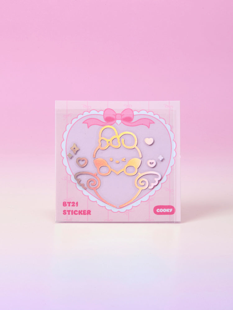 BT21 minini ホログラムステッカー(RIBBONED YOU) COOKY