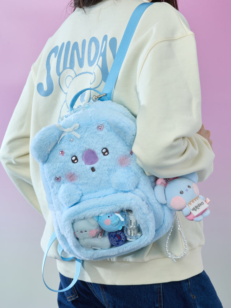 BT21 minini クリアポケットぬいぐるみバッグ(RIBBONED YOU) KOYA