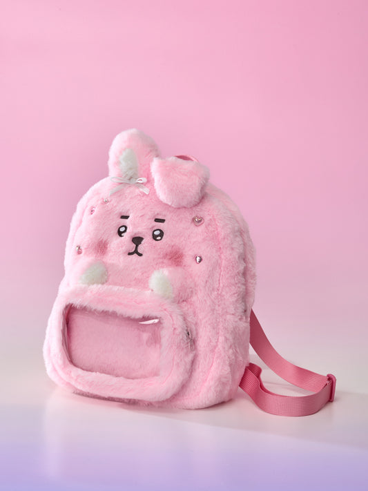 BT21 minini クリアポケットぬいぐるみバッグ(RIBBONED YOU) COOKY