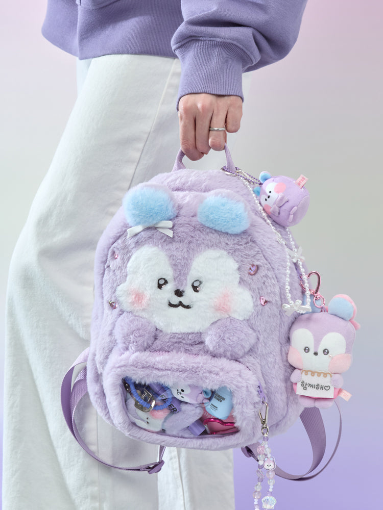 BT21 minini クリアポケットぬいぐるみバッグ(RIBBONED YOU) MANG