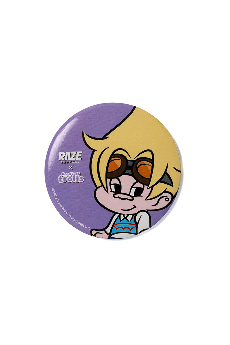 [RIIZE X Good Luck Trolls] MIRROR BUTTON (SHOTARO)