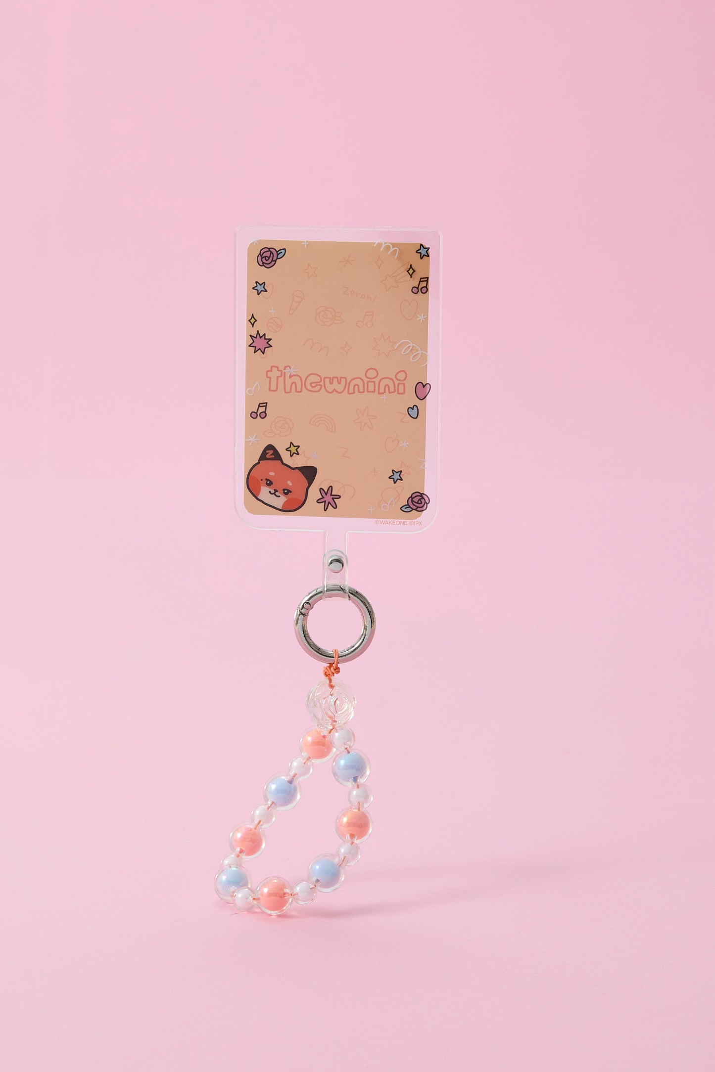 zeroni ビーズリング付 フォンタブ(BLUE PARADISE) thewnini