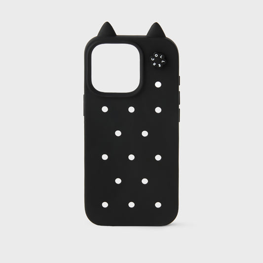 COLLER iPhoneケース MEOW ブラック(16 Pro/16 Pro Max)