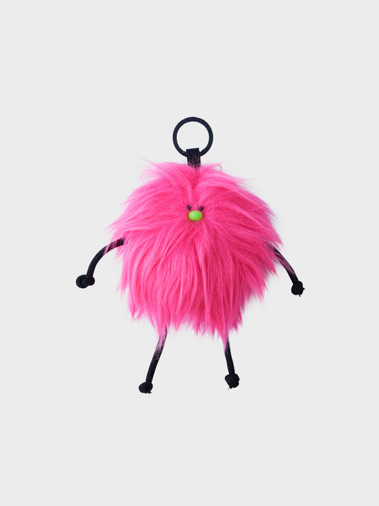 COLLER もふもふぬいぐるみキーリング ピンク