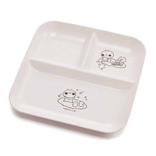 樹脂ランチプレート(ちびちびうさまる そらのたび) ちびちびうさまる
