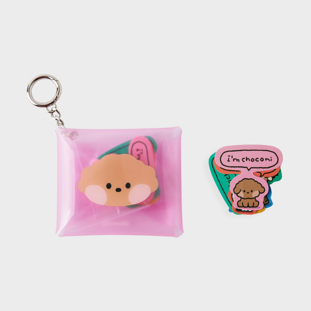 minini ポーチ付きステッカーセット チョコニ