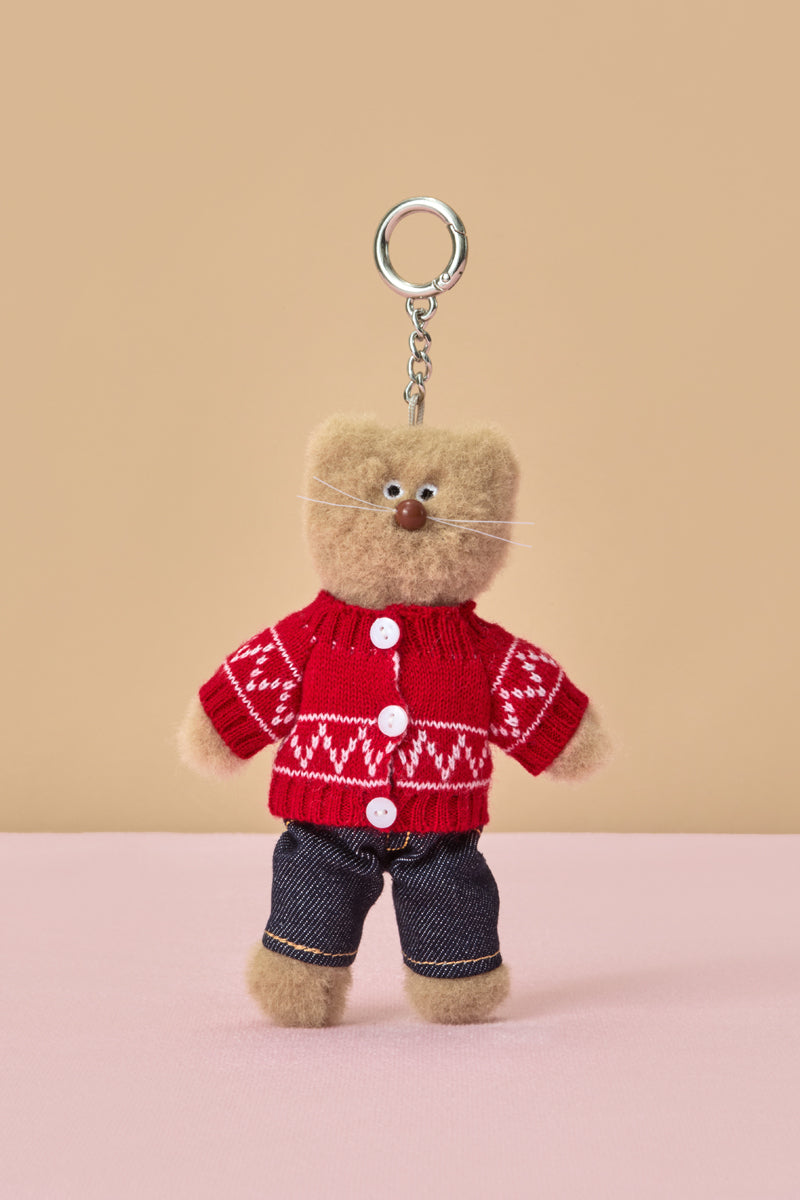 MNH COLLER プチクローゼット レッドニット