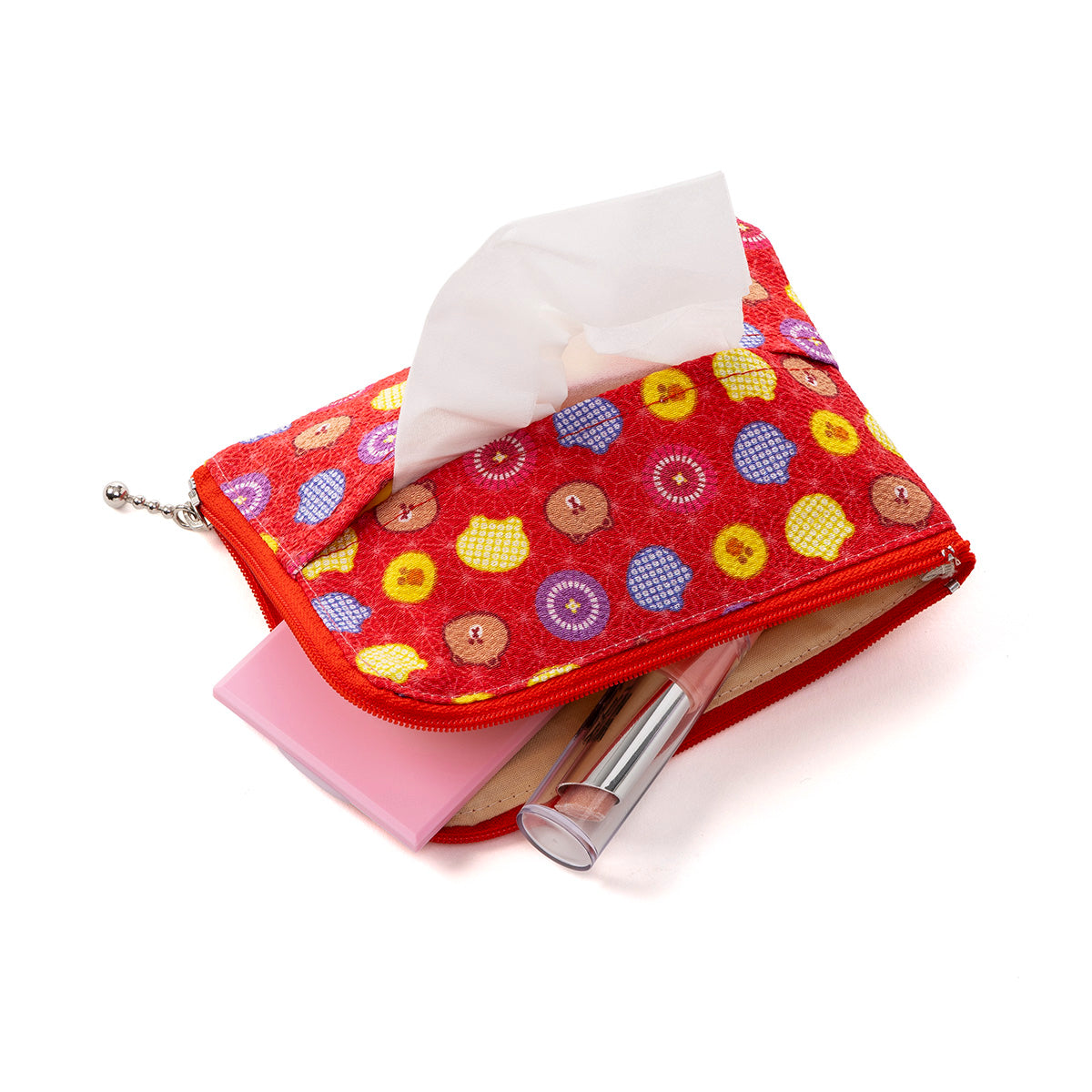 ティッシュポーチ(赤) LINE FRIENDS