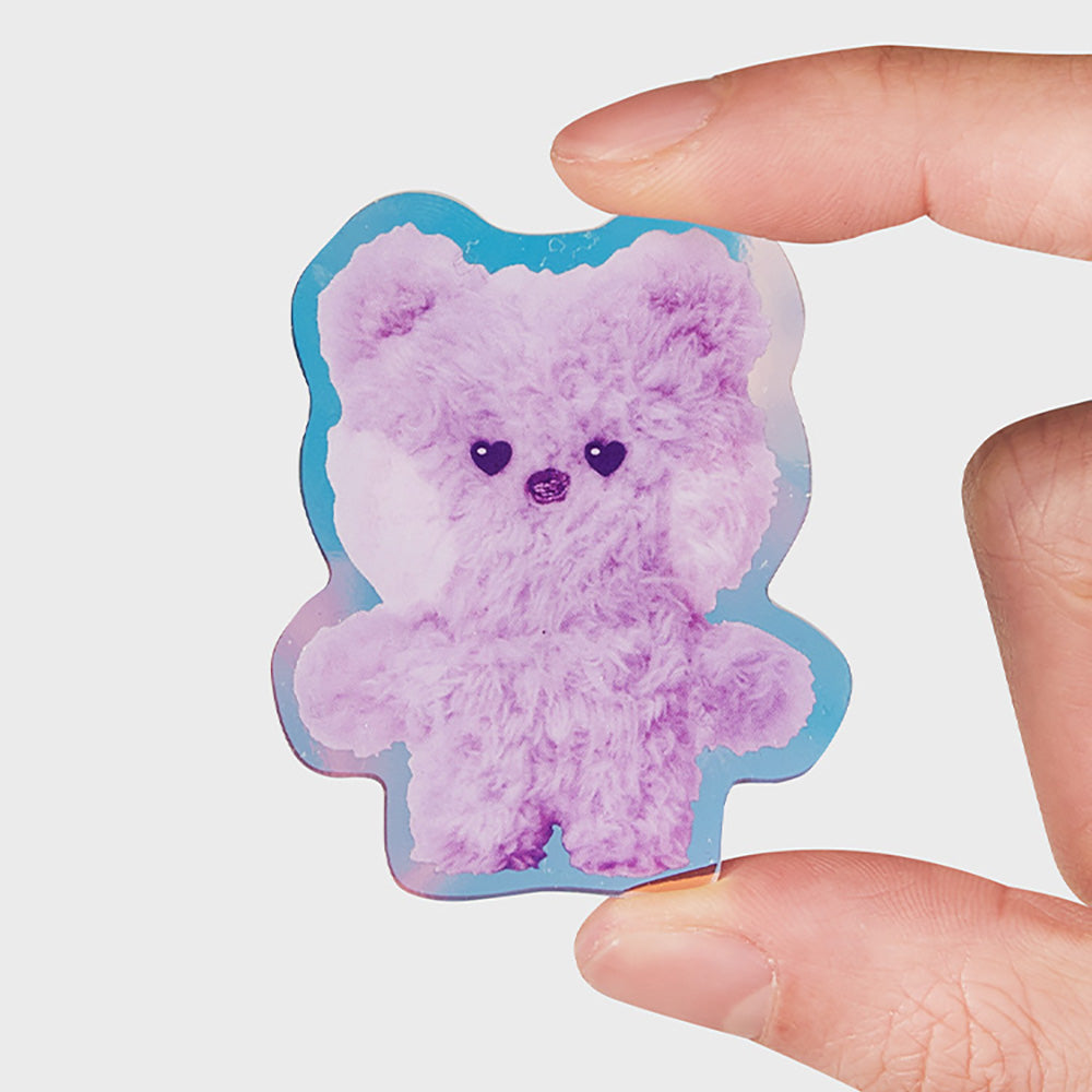 BT21 minini アクリルクリップ マグネット(パープル) KOYA