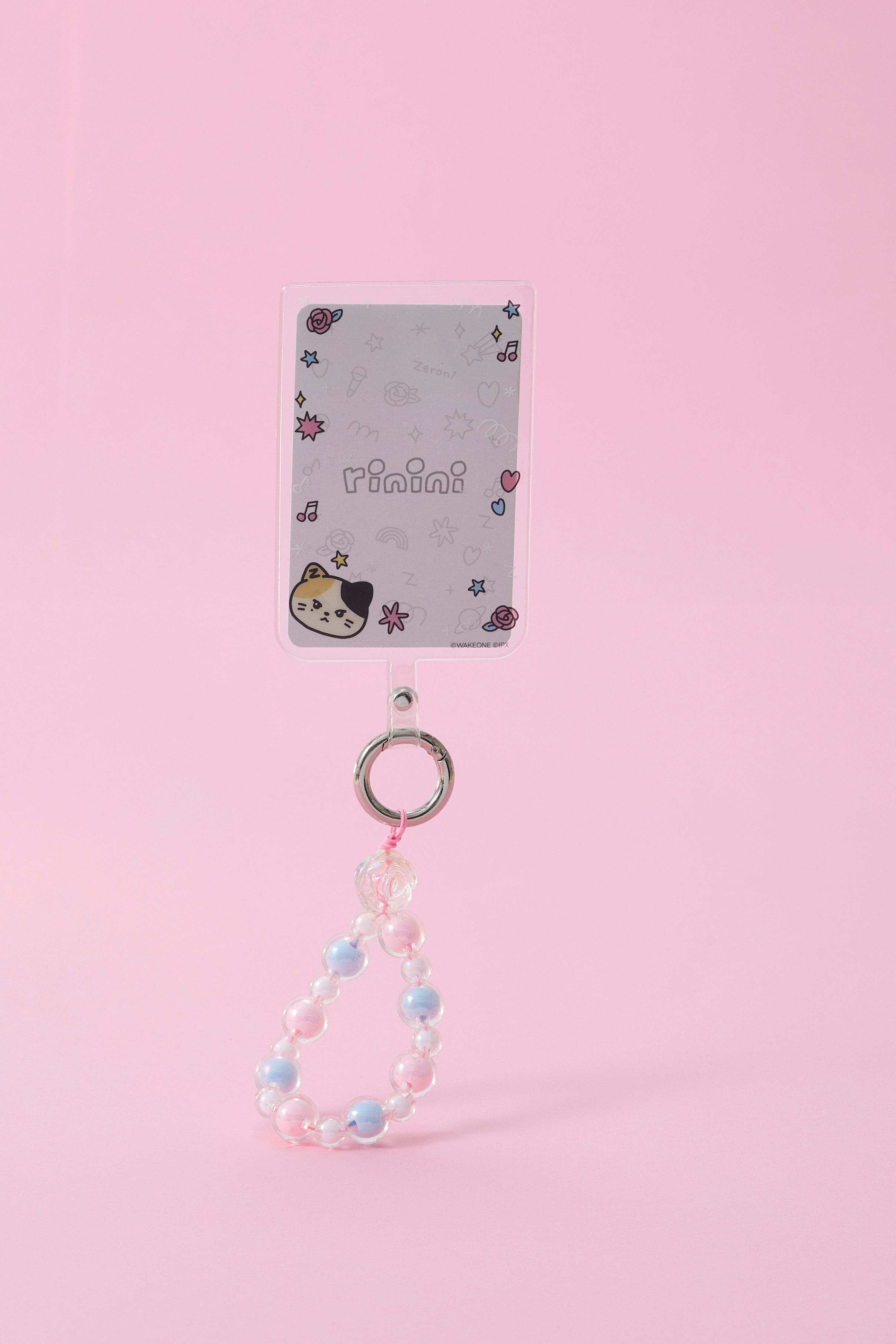 zeroni ビーズリング付 フォンタブ(BLUE PARADISE) rinini