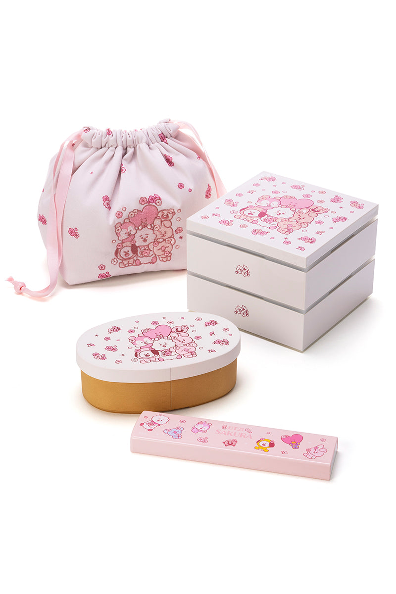 BT21 ランチバッグ ランチボックス カトラリーセット SAKURA BTS BT21 ランチバッグ ランチボックス カトラリーセット SAKURA BTS