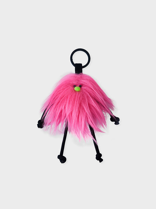 COLLER もふもふぬいぐるみキーホルダー ピンク