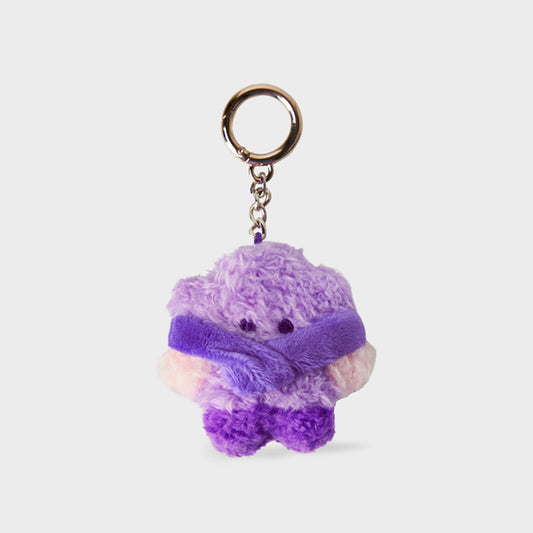 BT21 minini ぬいぐるみキーリング(パープル) SHOOKY