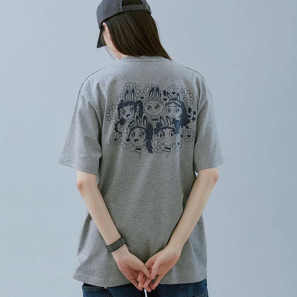 NewJeans x MURAKAMI Tシャツ(MELANGE GRAY)