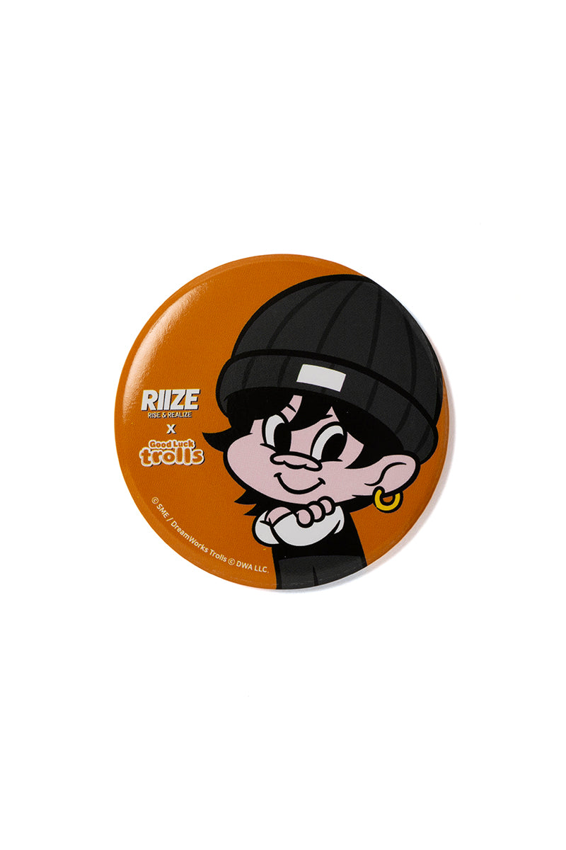 [RIIZE X Good Luck Trolls] MIRROR BUTTON (WONBIN)
