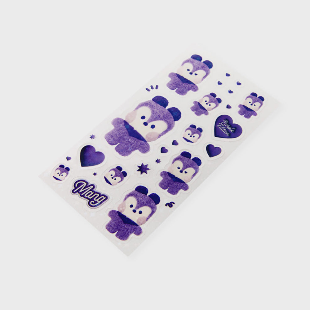 BT21 minini フォトステッカー(パープル)  MANG