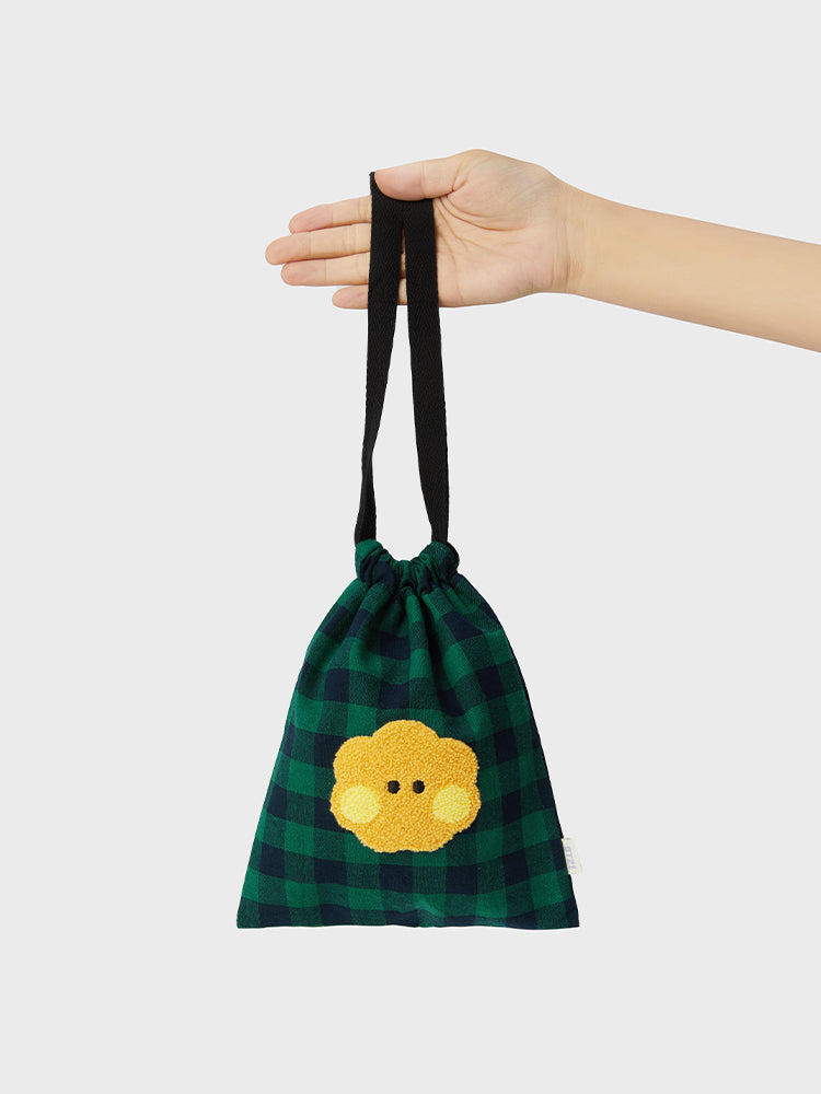 BT21 minini ベーシック チェック巾着 SHOOKY