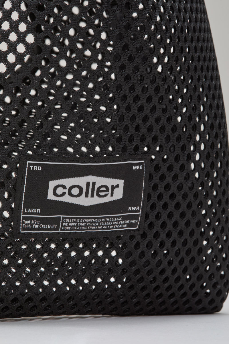 COLLER メッシュミニトート ブラック