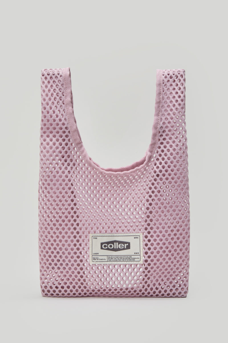 COLLER メッシュミニトート インディゴピンク