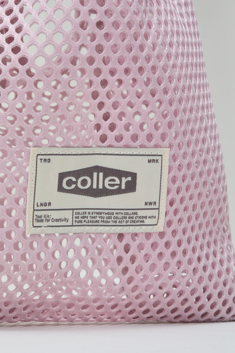 COLLER メッシュミニトート インディゴピンク