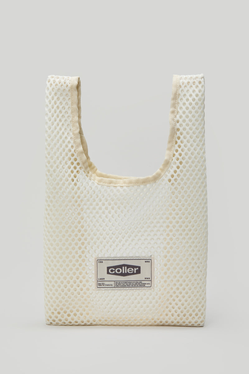COLLER メッシュミニトート クリーム