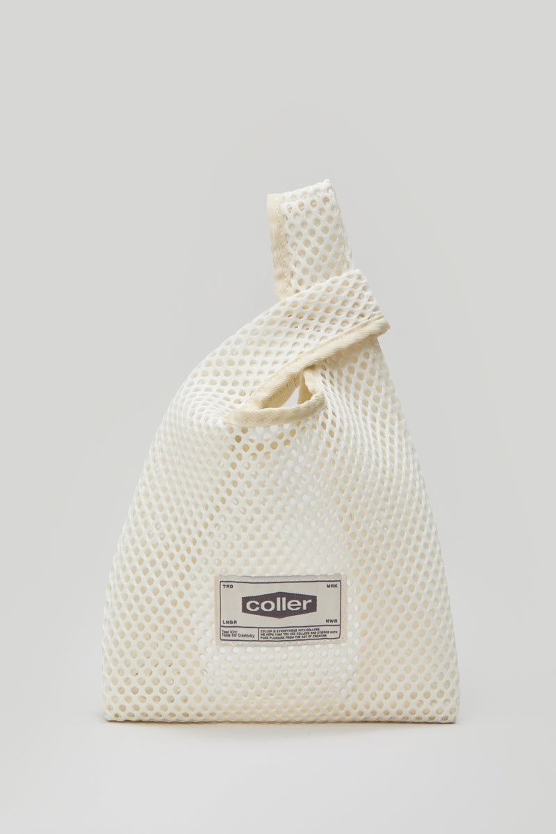 COLLER メッシュミニトート クリーム