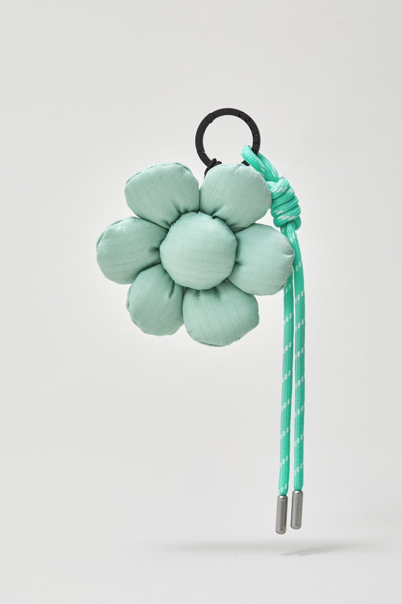 COLLER 紐付きフラワーキーリング ハーブミント