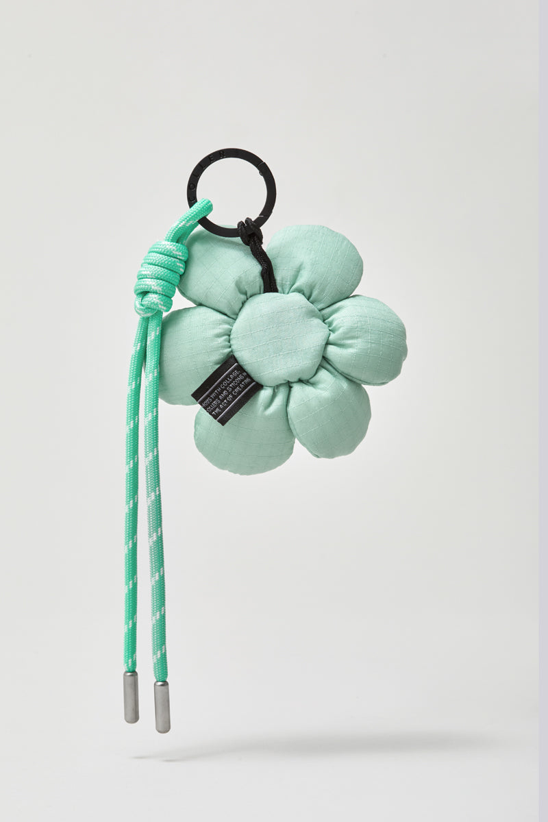 COLLER 紐付きフラワーキーリング ハーブミント